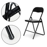 Klapstoelen - set van 4 - 77,5x43x43,5 cm - zwart