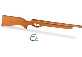 Houten Speelgoedpistool Schiet Gummis | 63 cm Bruin | 59% Korting