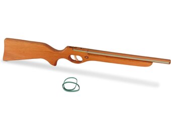 BestSaller Gums Shoot Wooden Gun (Multi-Colour)