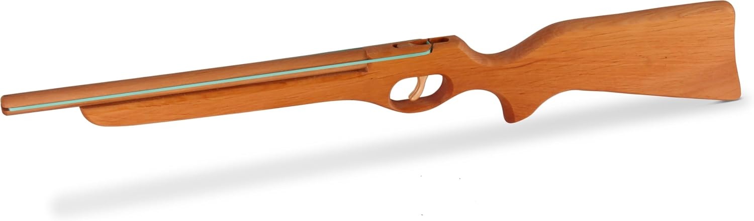 BestSaller Gums Shoot Wooden Gun (Multi-Colour)