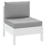 vidaXL Palletkussens Grijs - 58% Korting