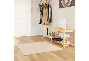 VidaXL Vloerkleed MARSA Crèmekleurig 100x100 cm - 39% Korting