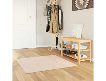 vidaXL Vloerkleedloper MARSA Crèmekleurig 100 x 100 cm