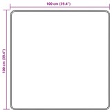 vidaXL Vloerkleedloper MARSA Crèmekleurig 100 x 100 cm