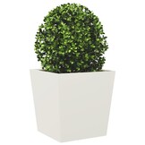 vidaXL Plantenbakken 2 st 50x50x50 cm staal wit