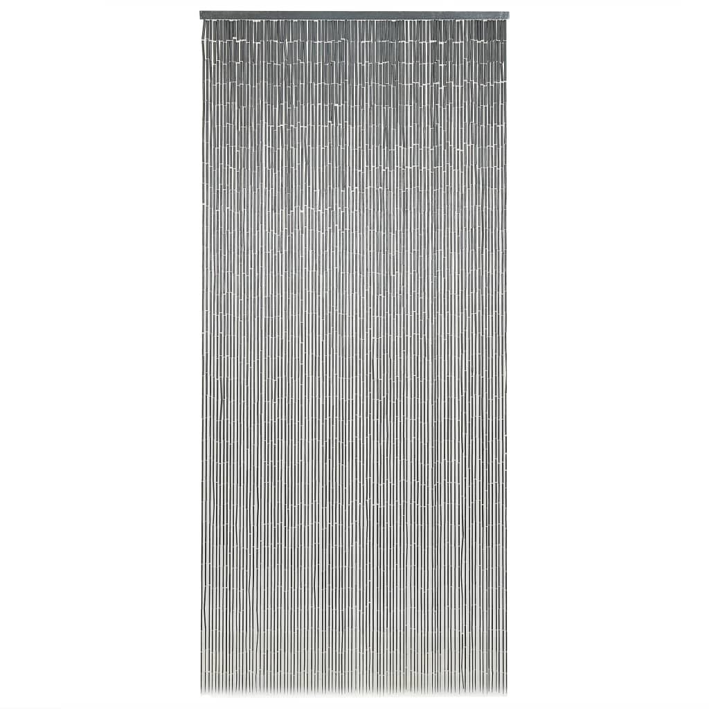 vidaXL Bamboe Vliegengordijn 90x200 cm Donkergrijs - 52% Korting