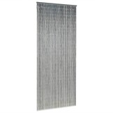 vidaXL Bamboe Vliegengordijn 90x200 cm Donkergrijs - 52% Korting