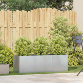 vidaXL Plantenbak 120x40x40 cm gegalvaniseerd staal