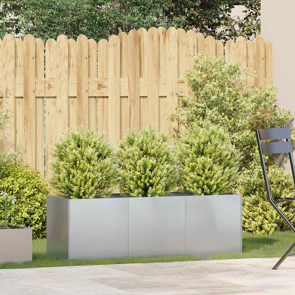 vidaXL Plantenbak 120x40x40 cm gegalvaniseerd staal