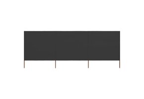 Antraciet Windscherm 3-delig 400x160 cm (34% Korting)