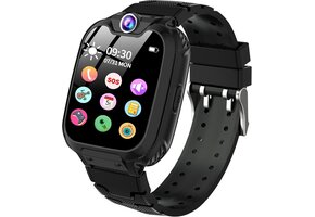 Kinder Smartwatch 3-12 jaar Zwart | 1.54" Touchscreen | 2G Bellen, Camera, SOS, Muziek, Spelletjes