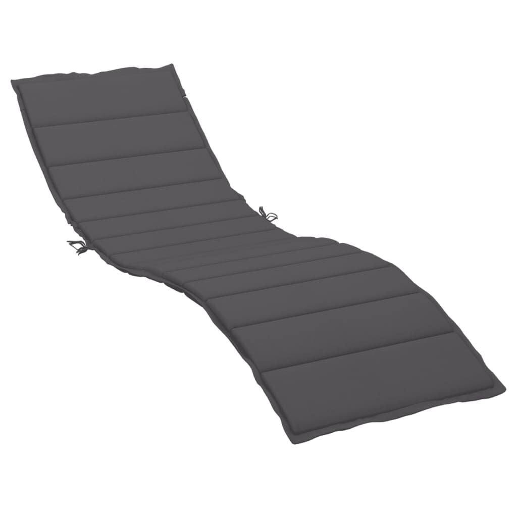 vidaXL Ligbedkussen Oxford Stof Antraciet 200x60 cm - 58% Korting