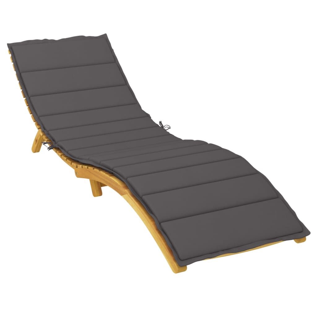 vidaXL Ligbedkussen Oxford Stof Antraciet 200x60 cm - 58% Korting