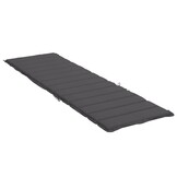 vidaXL Ligbedkussen Oxford Stof Antraciet 200x60 cm - 58% Korting