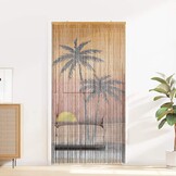 Insectengordijn Bamboe Palmboomprint 90x220 cm - 34% Korting