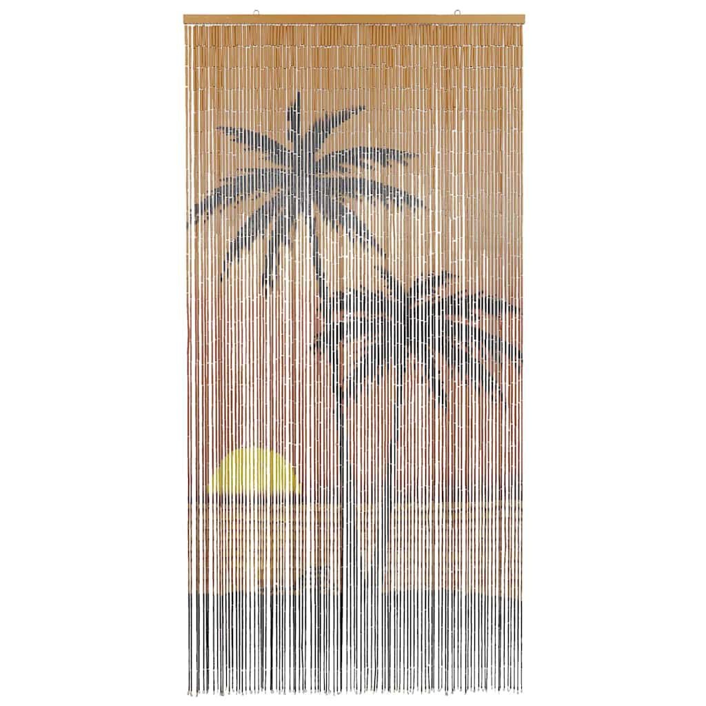 vidaXL Insectengordijn Palmboom print 90x220 cm bamboe
