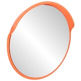 vidaXL Buiten Convex Verkeersspiegel Oranje Ø30 cm Polycarbonaat