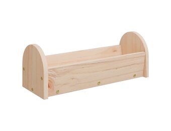 vidaXL Hooiruif voor konijnen 28x10x10 cm massief vurenhout