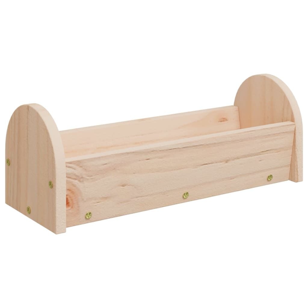 vidaXL Hooiruif voor konijnen 28x10x10 cm massief vurenhout