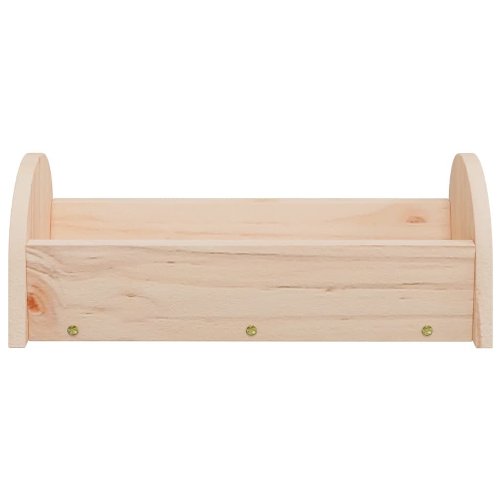 vidaXL Hooiruif voor konijnen 28x10x10 cm massief vurenhout