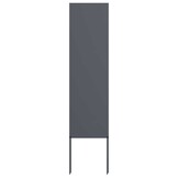 vidaXL Tuin decoratief paneel Antraciet 32 x 140 cm Koudgewalst staal