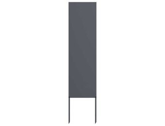 vidaXL Tuin decoratief paneel Antraciet 32 x 140 cm Koudgewalst staal