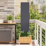 vidaXL Tuin decoratief paneel Antraciet 32 x 140 cm Koudgewalst staal