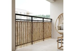 VidaXL Riet Tuinhek Geëcarboniseerd 500x80cm - 33% Korting!