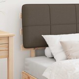 vidaXL Bedframe met Gevoerd Hoofdgedeelte Taupe 90 x 200 cm