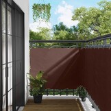 vidaXL Balkon Scherm 110 x 700 cm Oxford Stof Rechthoekig Bruin