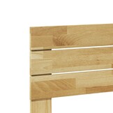 Hoofdeinde massief eikenhout 120 cm - 80% korting