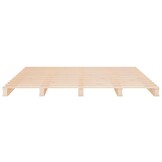 vidaXL Palletbed Massief Grenenhout 140x200 cm - 30% Korting