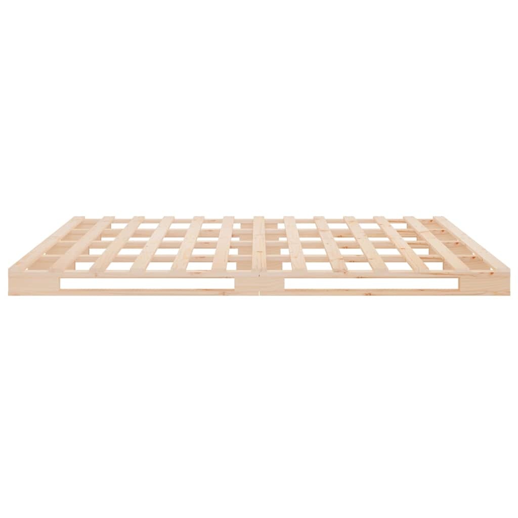vidaXL Palletbed Massief Grenenhout 140x200 cm - 30% Korting