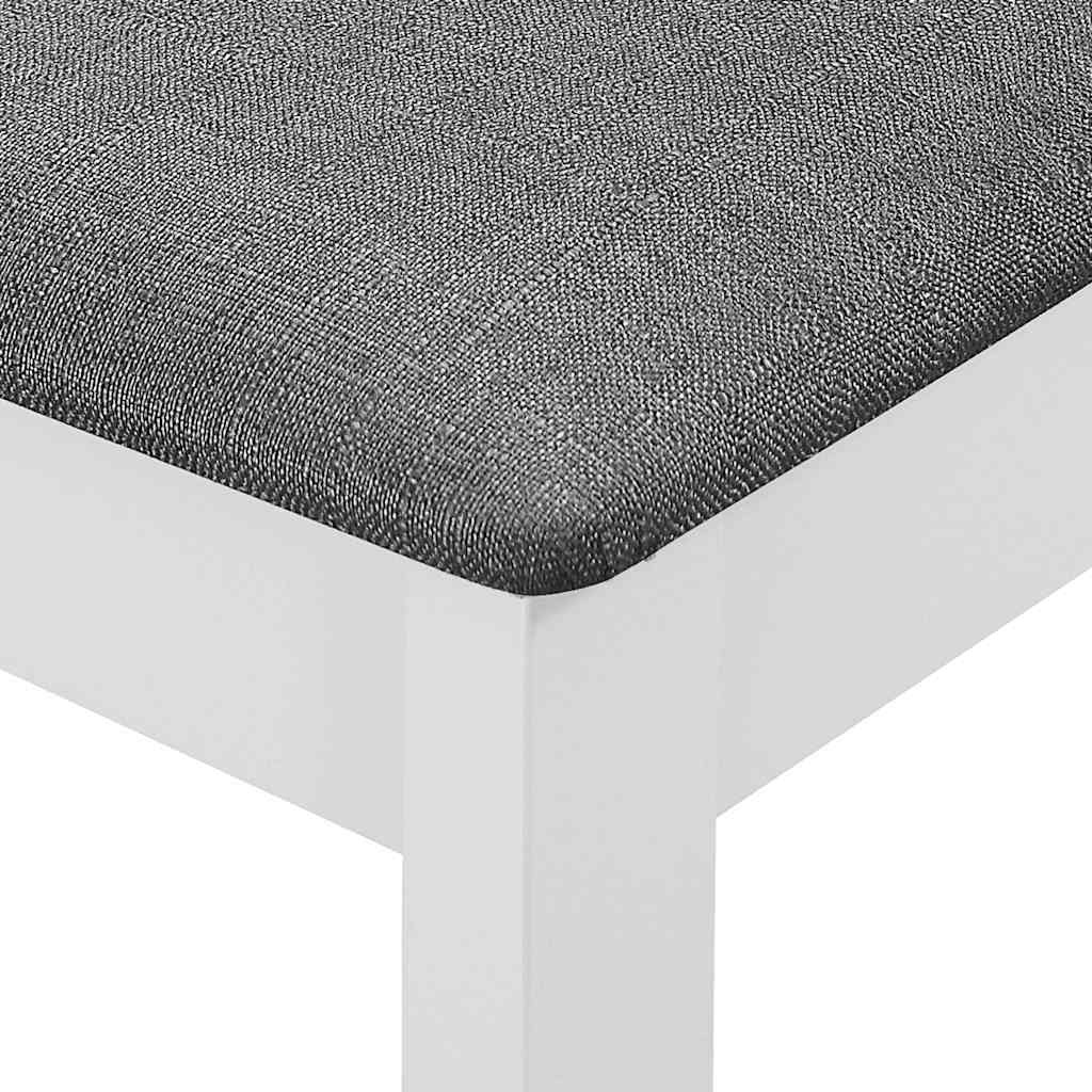 Eetkamerstoelen 2 stuks massief hout wit met kussens - 34% korting