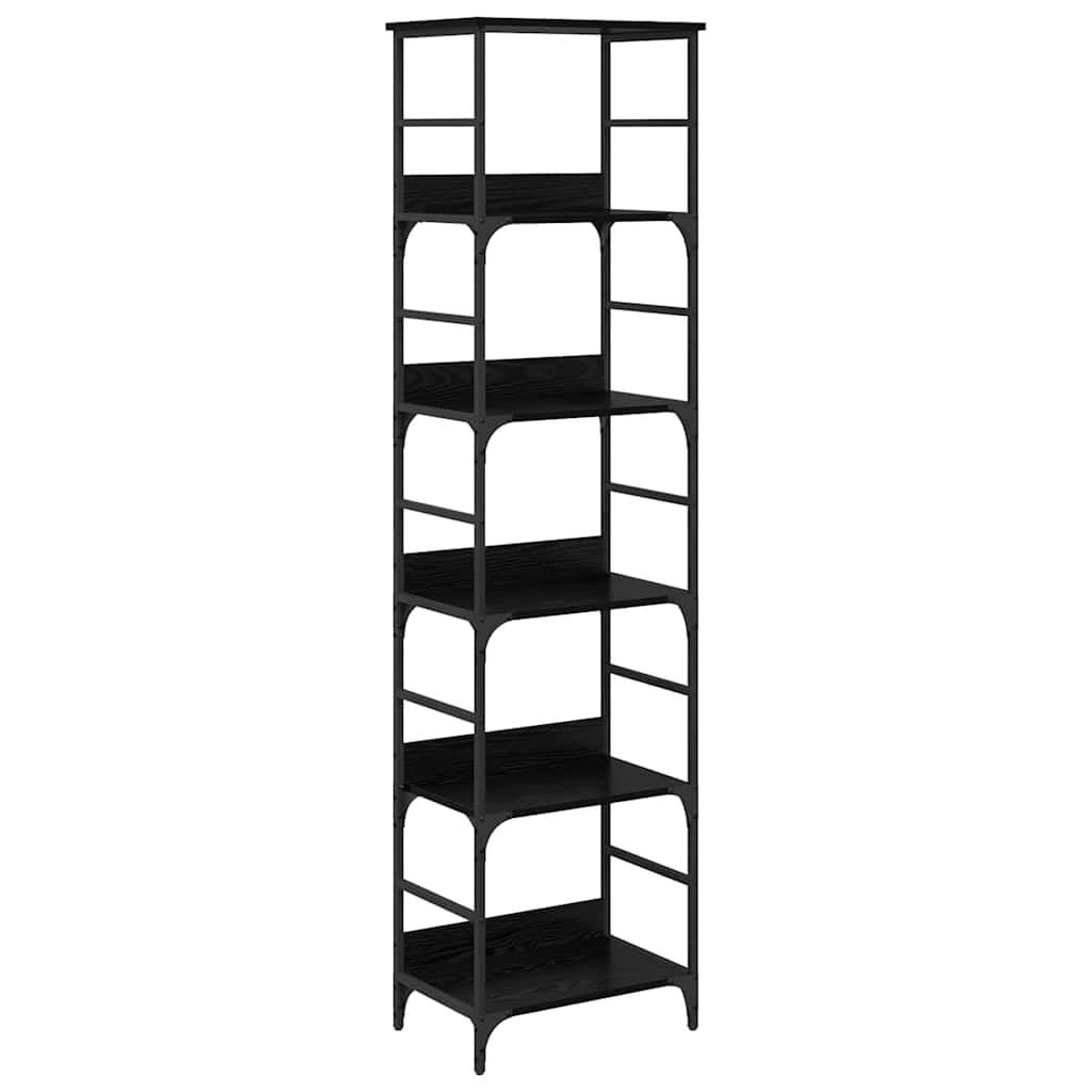 Boekenkast Zwart Eiken - 50x33x188,5 cm | 34% Korting
