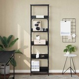 Boekenkast Zwart Eiken - 50x33x188,5 cm | 34% Korting