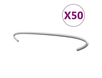 vidaXL Gabionhaken 50 st 40 cm gegalvaniseerd staal