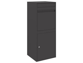Pakket Buis met Opslag Zwart Staal (41x38x103cm) - 35% Korting