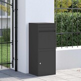 Pakket Buis met Opslag Zwart Staal (41x38x103cm) - 35% Korting