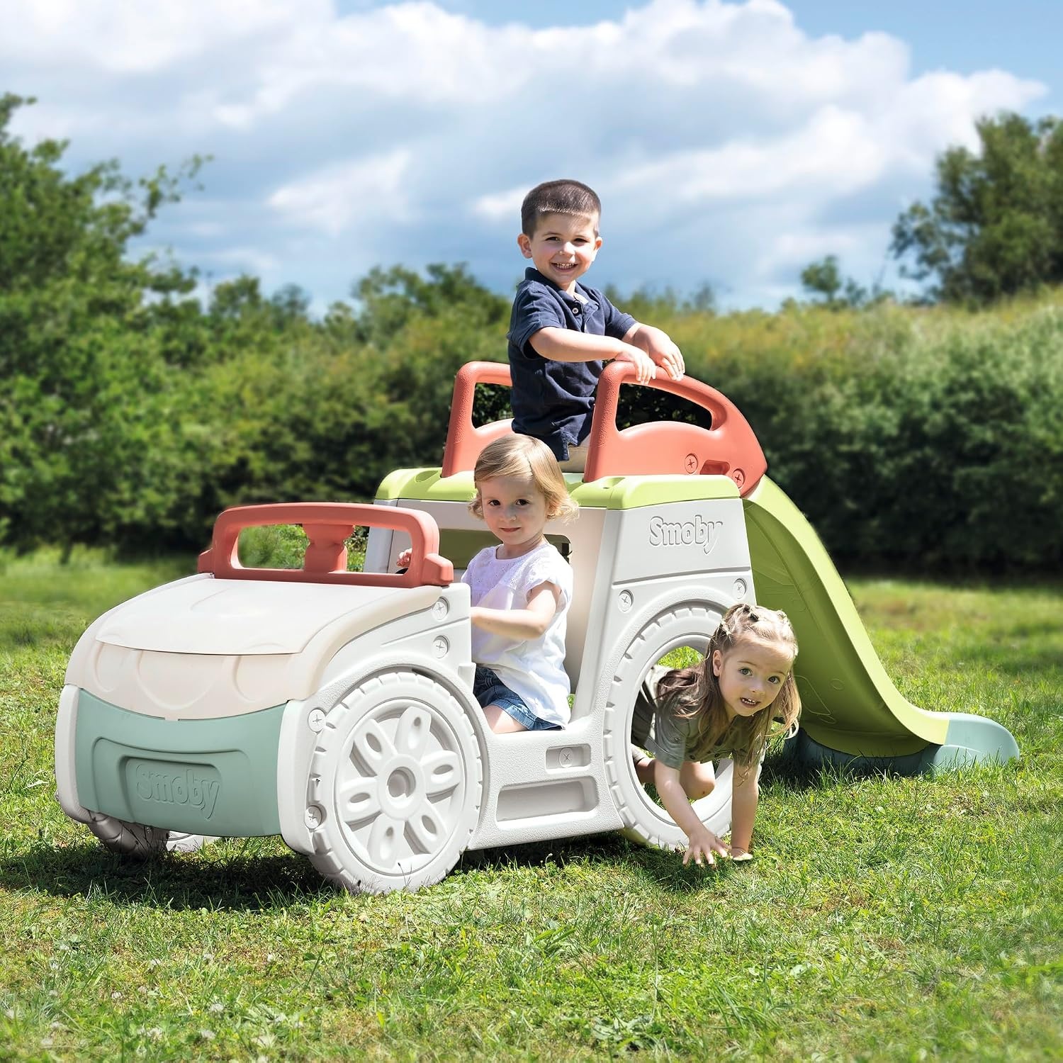 Smoby Activiteitenauto 3-in-1 met Glijbaan & Zandbak - 35% Korting