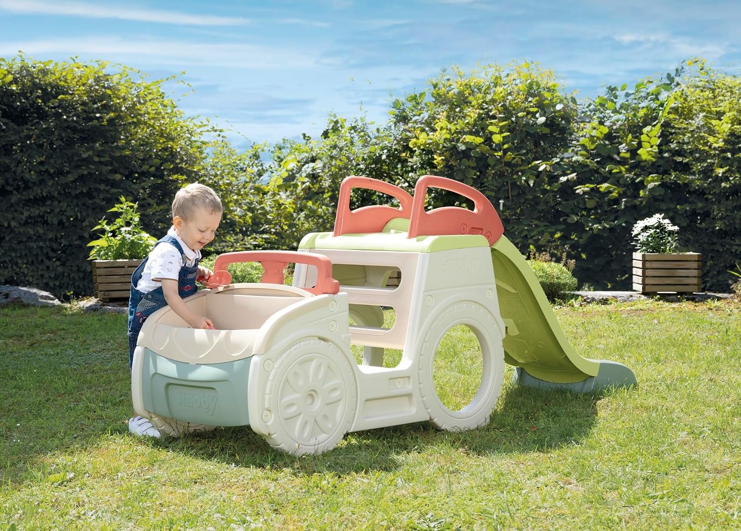 Smoby Activiteitenauto 3-in-1 met Glijbaan & Zandbak - 35% Korting