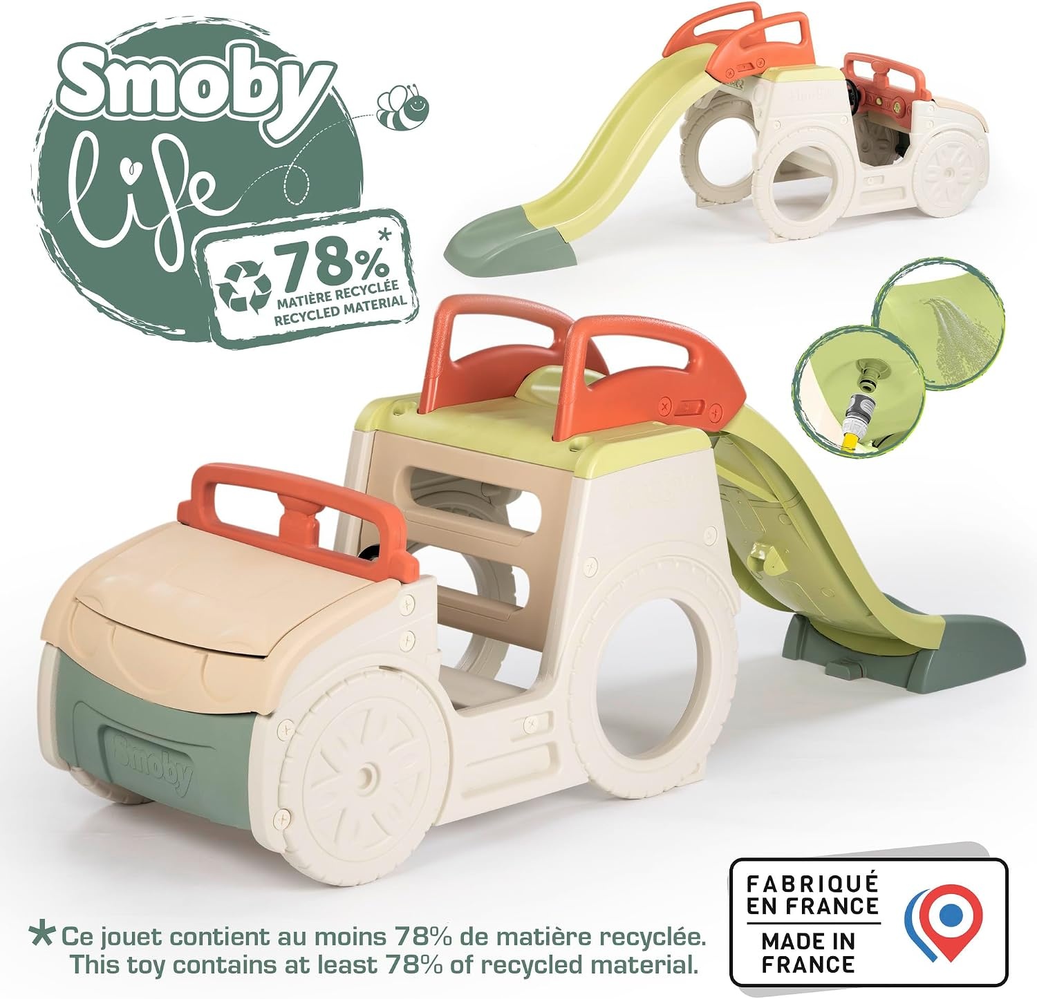 Smoby Activiteitenauto 3-in-1 met Glijbaan & Zandbak - 35% Korting