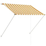 Uittrekbare Luifel 100x150 cm Geel/Wit - 29% Korting!