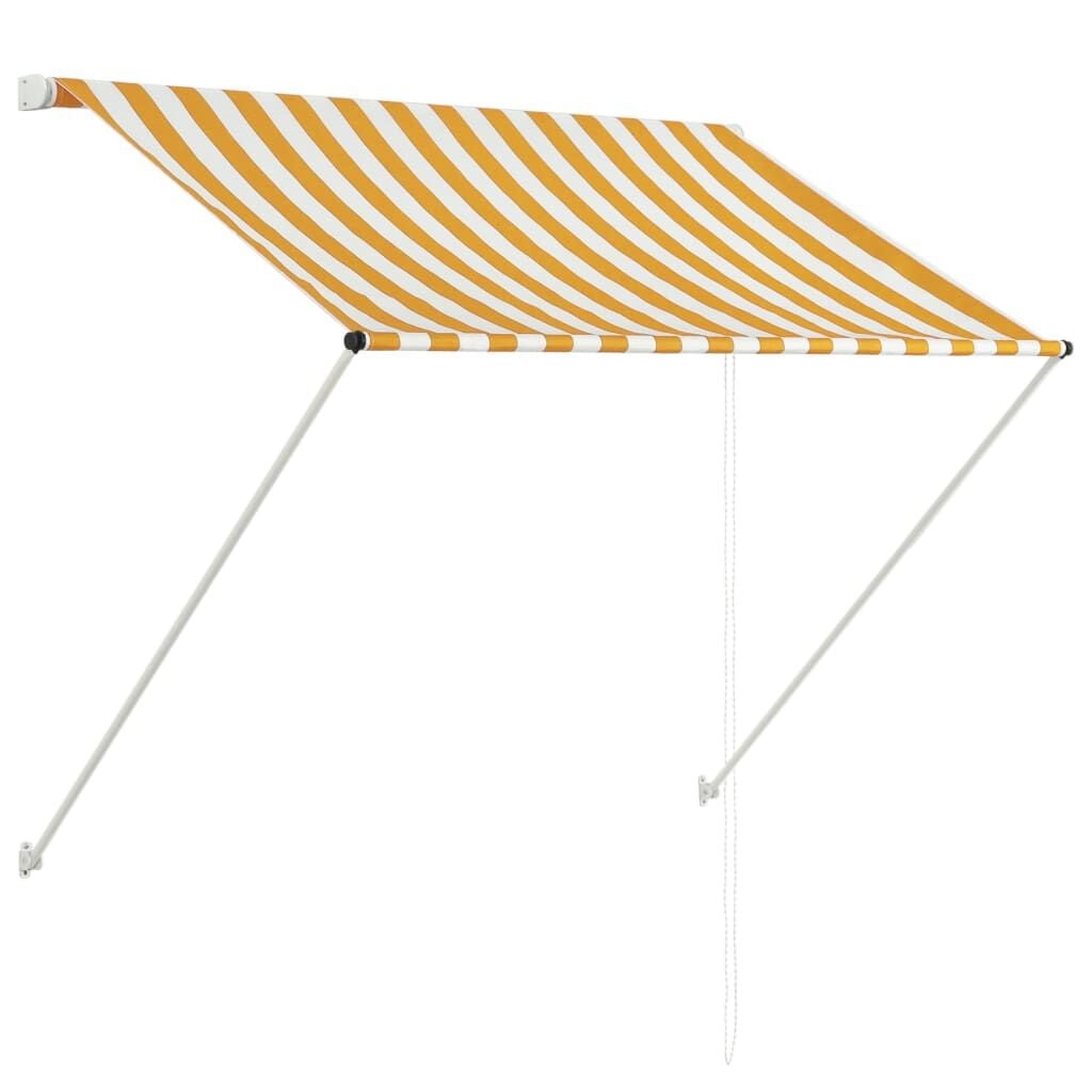 Uittrekbare Luifel 100x150 cm Geel/Wit - 29% Korting!