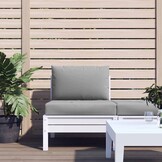VidaXL Palletkussens 2 stuks, Stof Grijs - 33% Korting