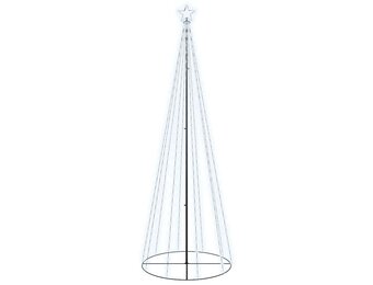 vidaXL Kegelkerstboom 310 LED's 100x300 cm koudwit