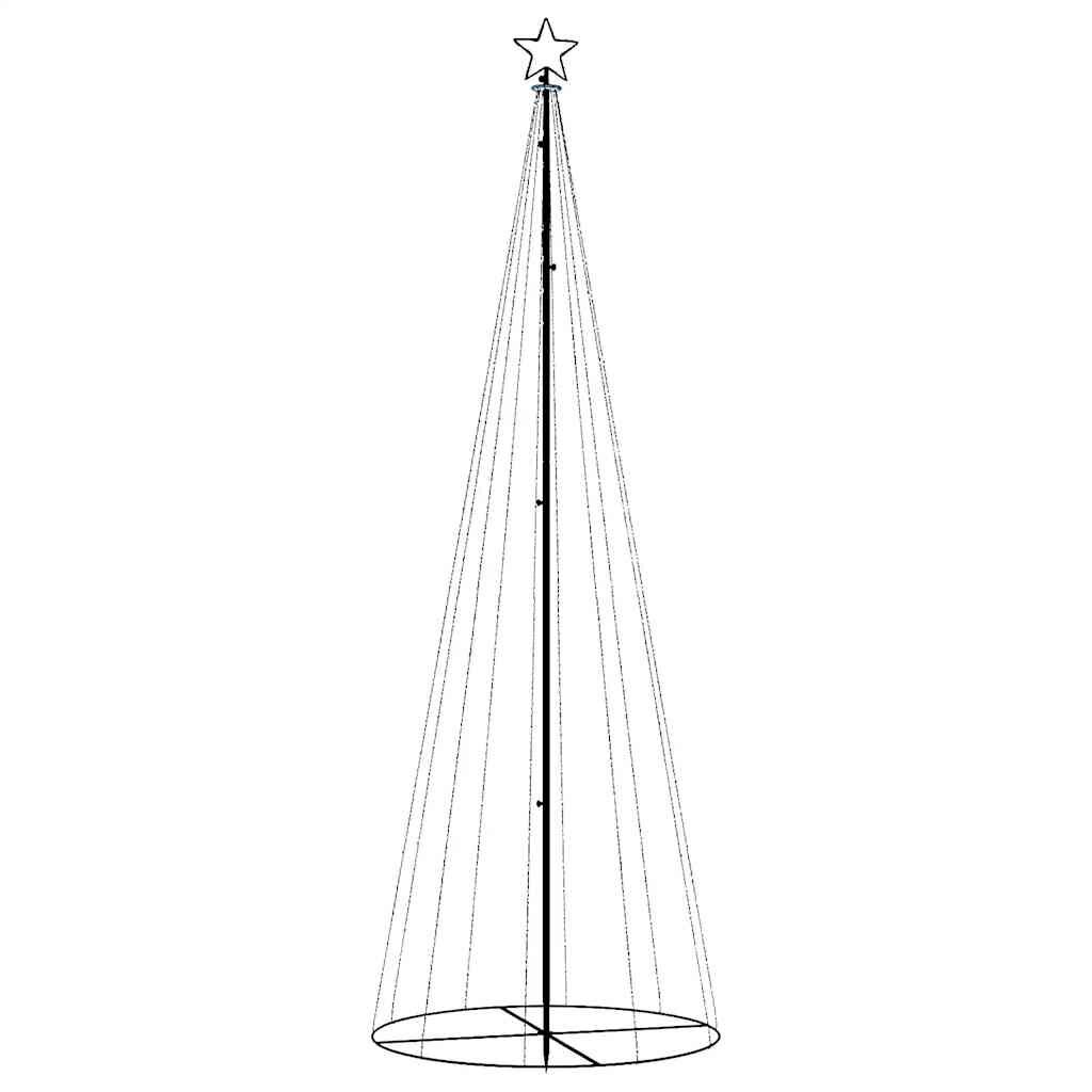 vidaXL Kegelkerstboom 310 LED's 100x300 cm koudwit