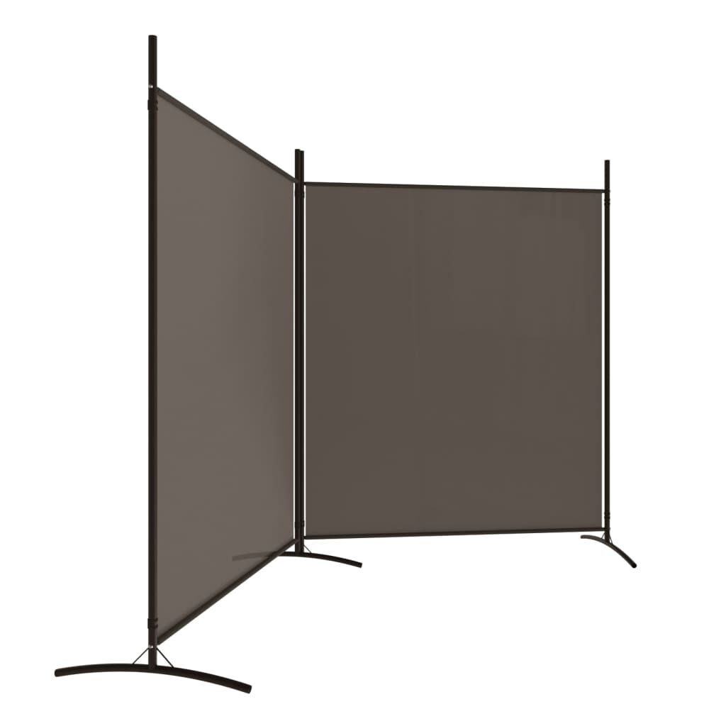 2-Paneels Kamerscherm Antraciet 348x180 cm - 29% Korting!