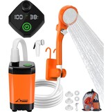 Draagbare Campingdouche met 20L Emmer & Oplaadbare Pomp - 29% Korting