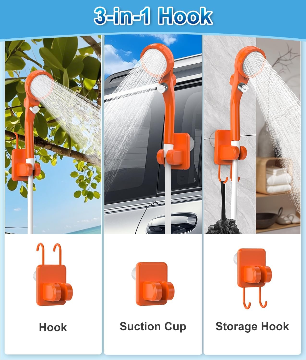 Draagbare Campingdouche met 20L Emmer & Oplaadbare Pomp - 29% Korting